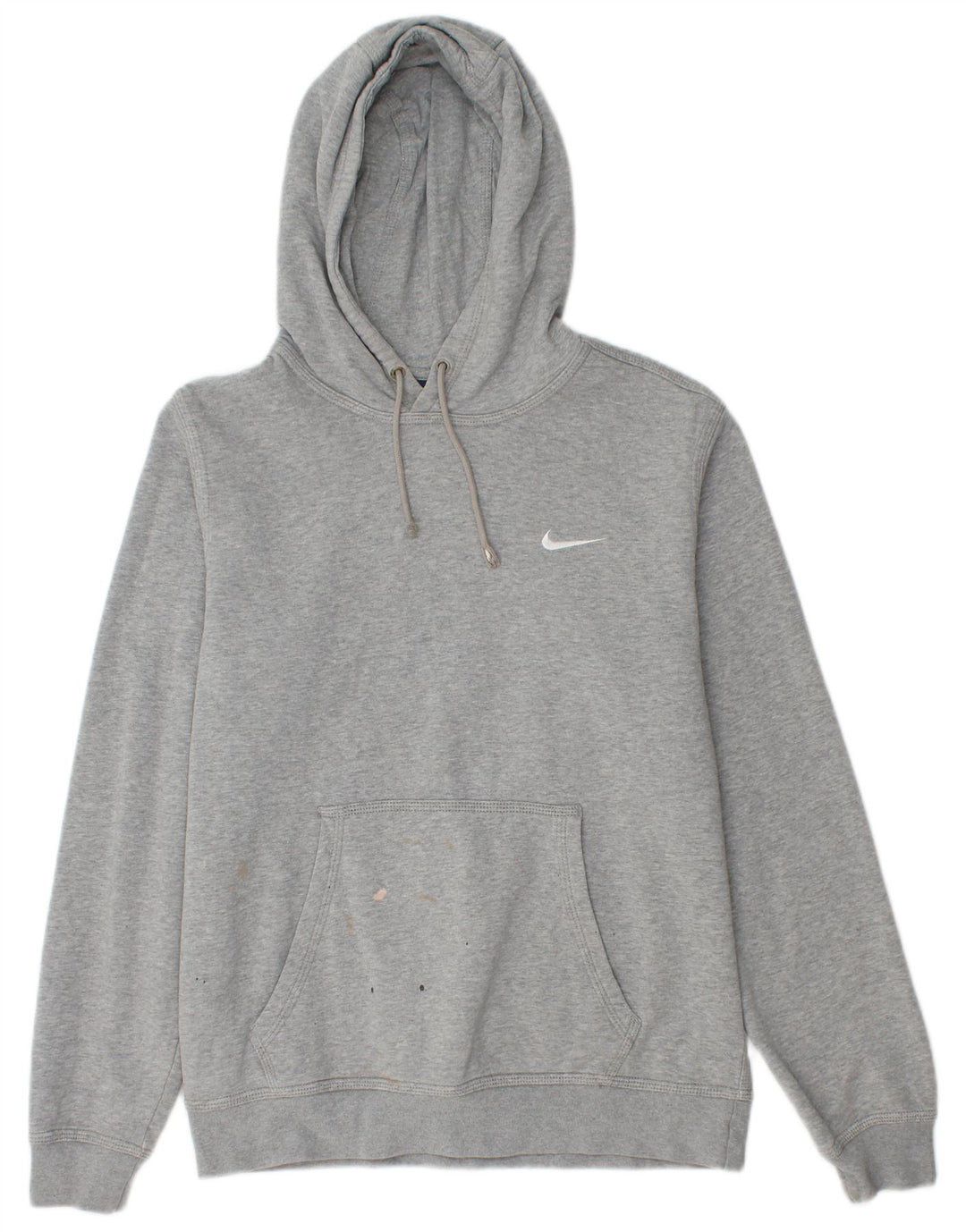 Nike Herren-Kapuzenpullover aus mittelgrau gefleckter Baumwolle
