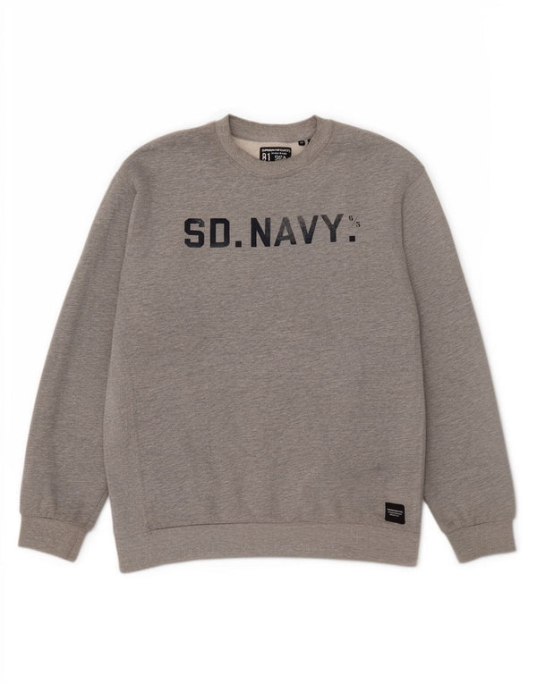 Superdry Damen-Sweatshirt mit Grafik-Übergröße, Größe 40, Grau, Baumwolle