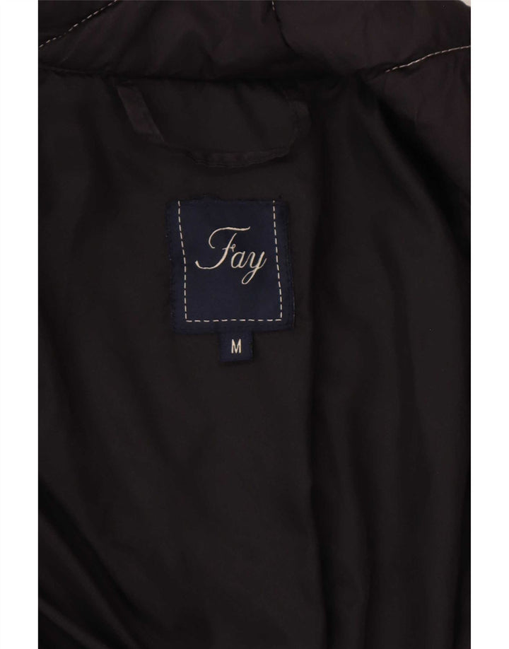 Fay Damen Wattierter Mantel UK 14 Medium Schwarz