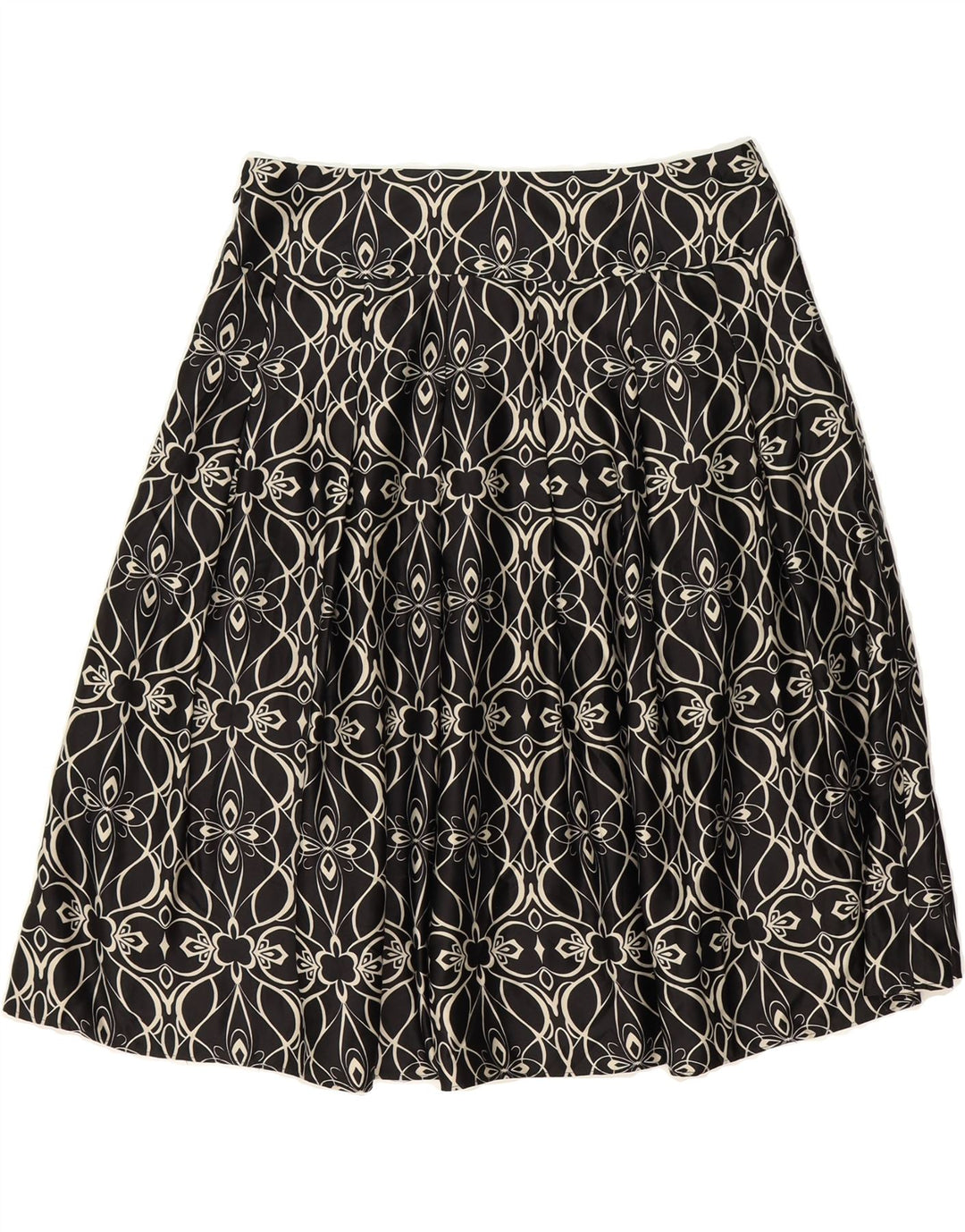 MOSSIMO Womens A-Line Skirt US 4 Small W30  Black Floral Polyester Vintage Mossimo and Second-Hand Mossimo from Messina Hembry 