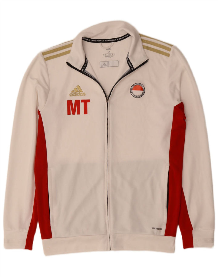 Adidas Herren Aeroready Trainingsanzug Top Jacke Medium Off White Colourblock