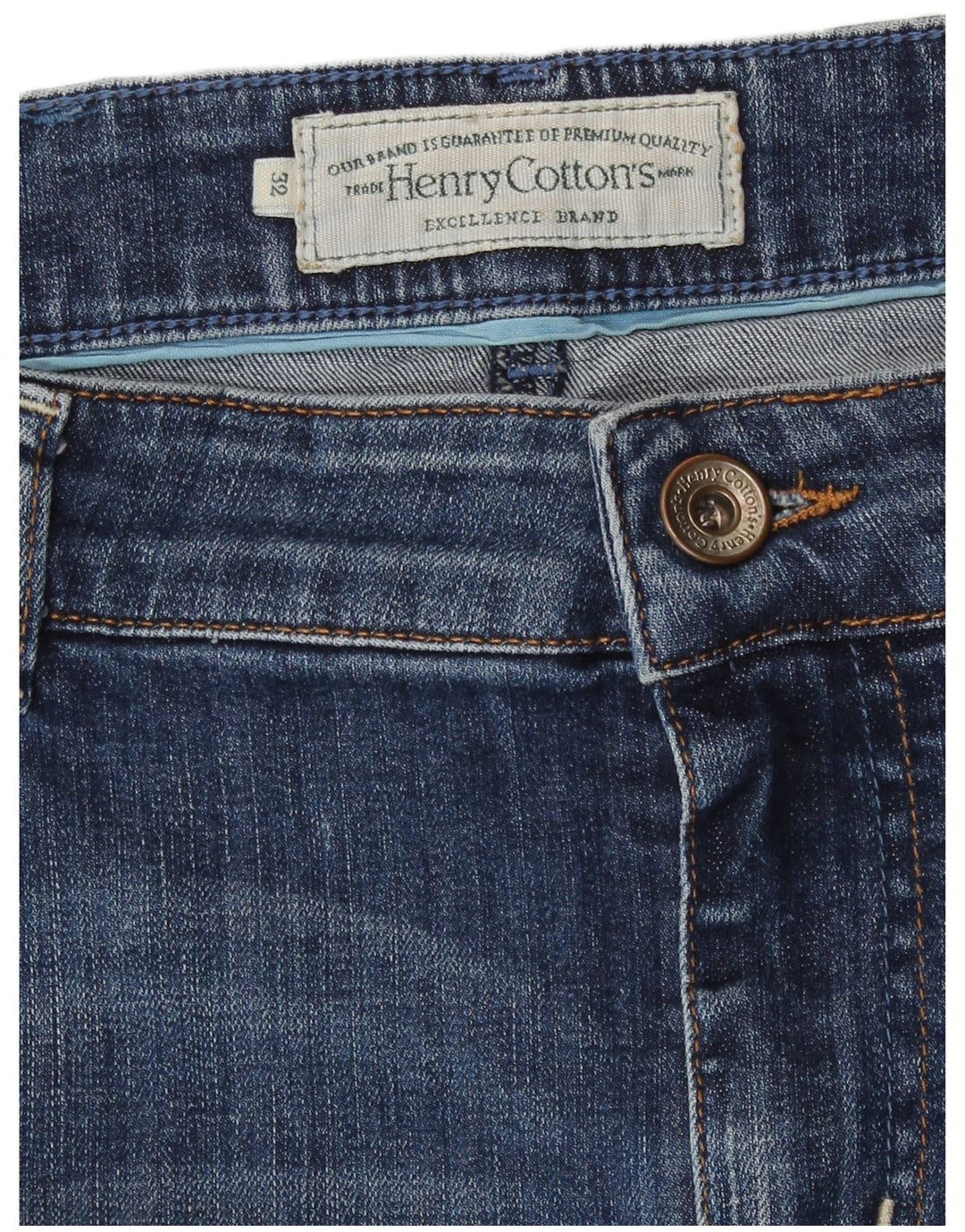 Henry Cottons Damen Jeansrock W32 Große blaue Baumwolle