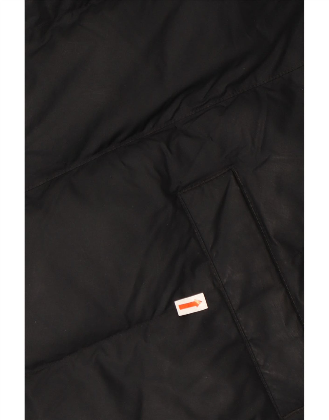 NIKE Wattierte Jungenjacke mit Kapuze, 13–14 Jahre, XL, schwarzes Polyester