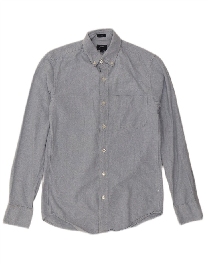 J. CREW Herren Slim Fit Hemd XS Blau Baumwolle