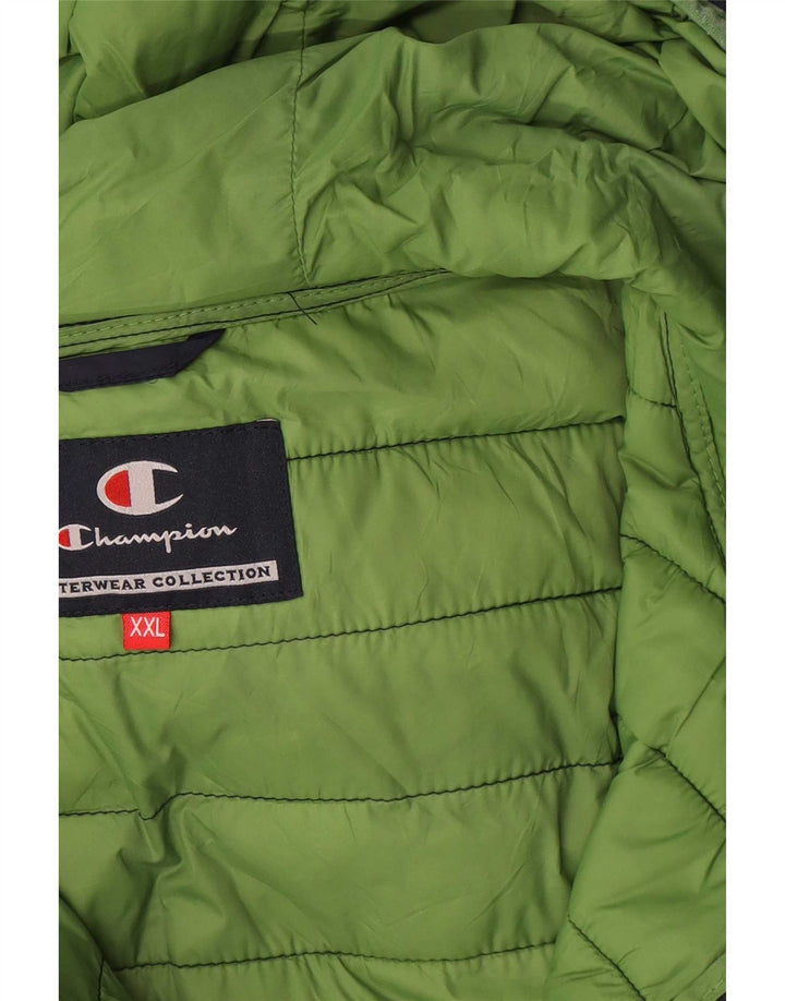 Champion wattierte Herrenjacke mit Kapuze, UK 44 2XL, Marineblau, Polyamid