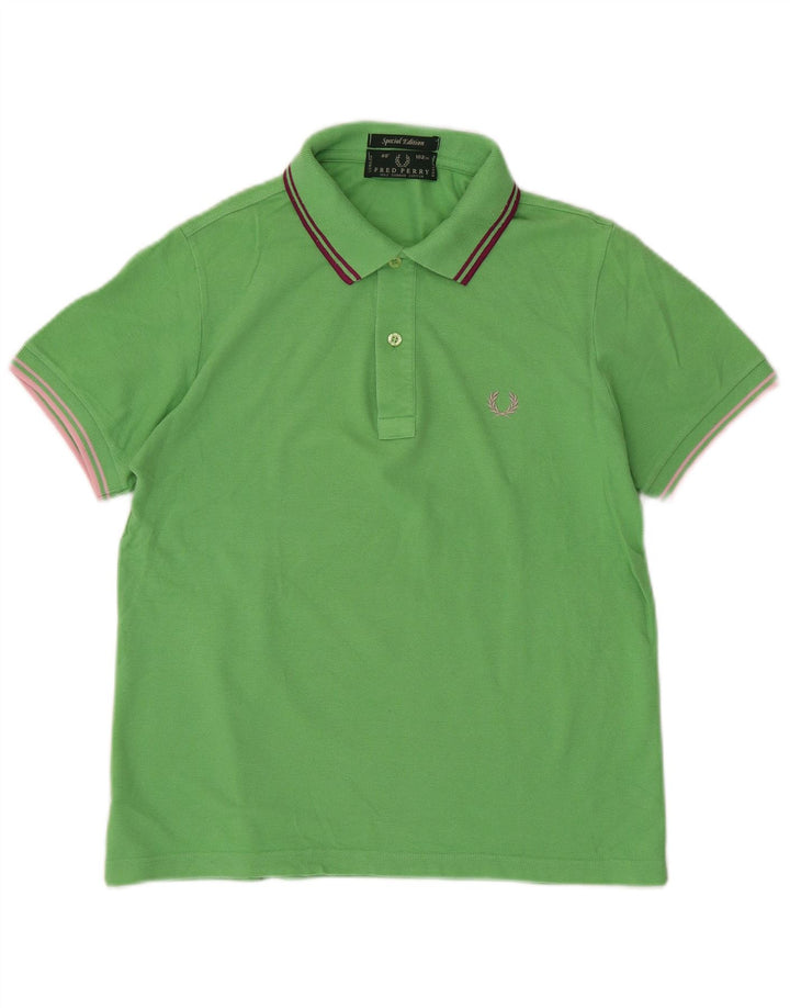 Fred Perry Herren-Poloshirt, kleine grüne Baumwolle