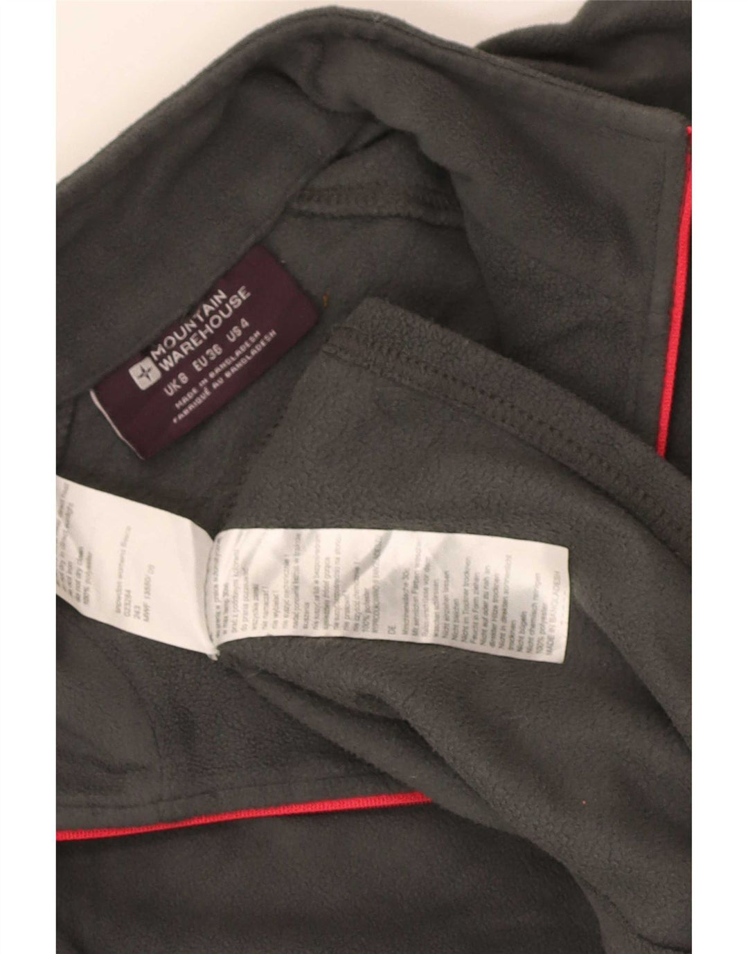 Mountain Warehouse Damen-Fleecepullover mit Reißverschluss am Kragen, Gr. 8, Größe S, Grau, Polyester