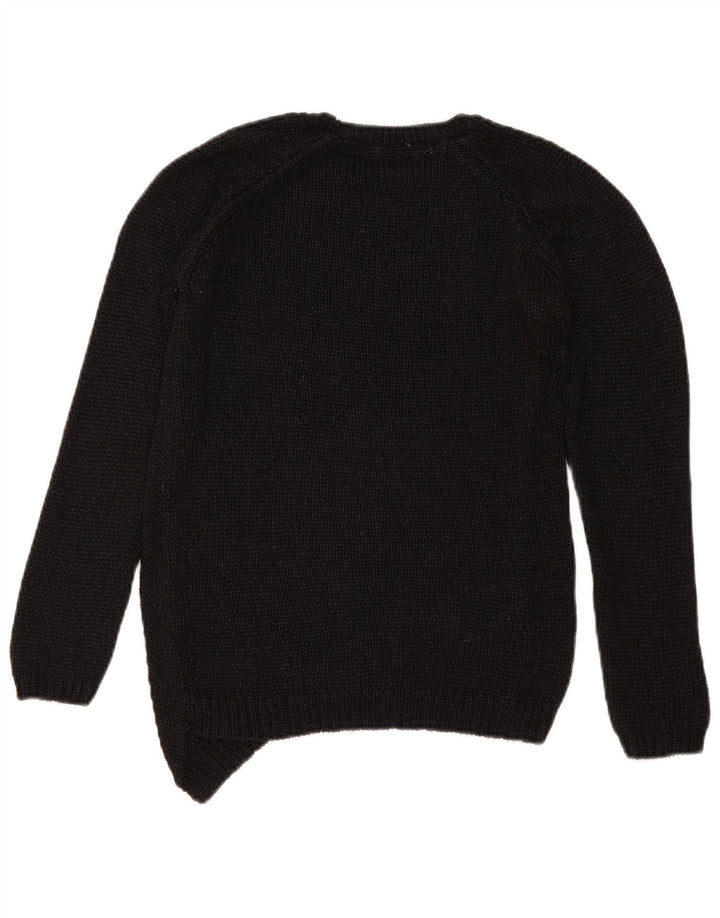 Zara Damen-Pullover mit Rundhalsausschnitt, Gr. 14, mittelschwarz