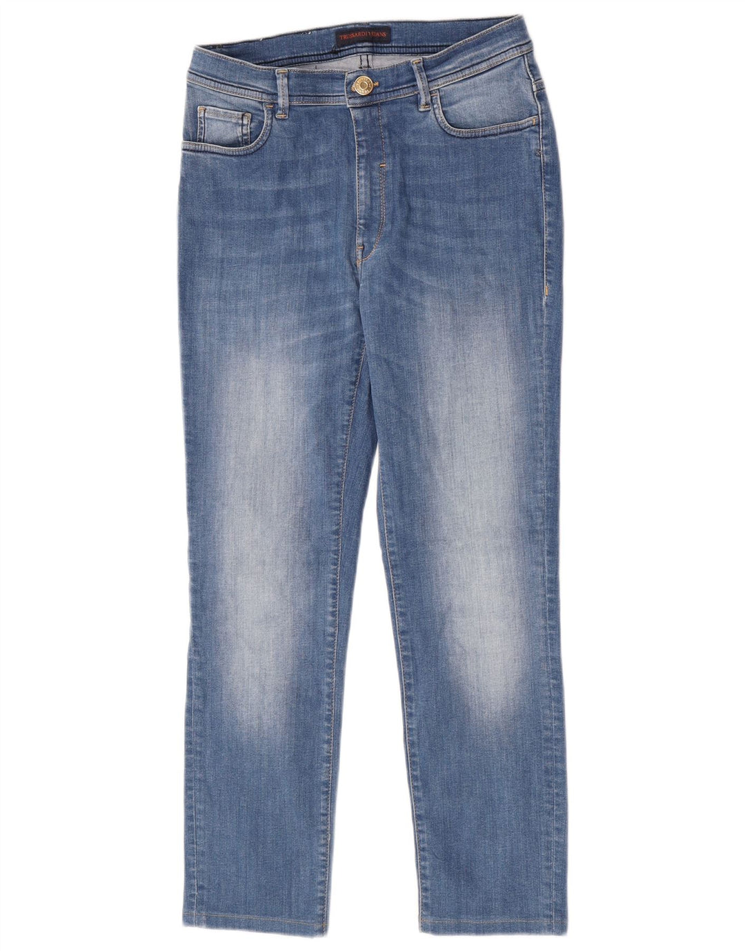 Trussardi Damen Slim Jeans W31 L26 Blau