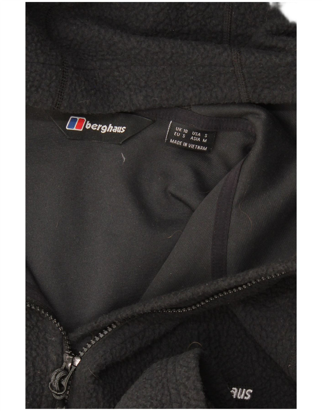 Berghaus Damen Kapuzen-Fleecejacke UK 10 Small Schwarz