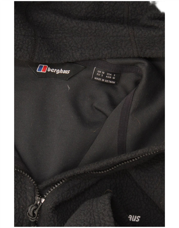 Berghaus Damen Kapuzen-Fleecejacke UK 10 Small Schwarz