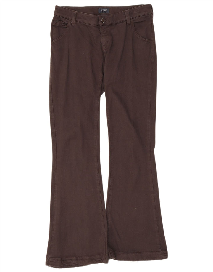 Armani Damen Schlagjeans W29 L30 Braun Modal