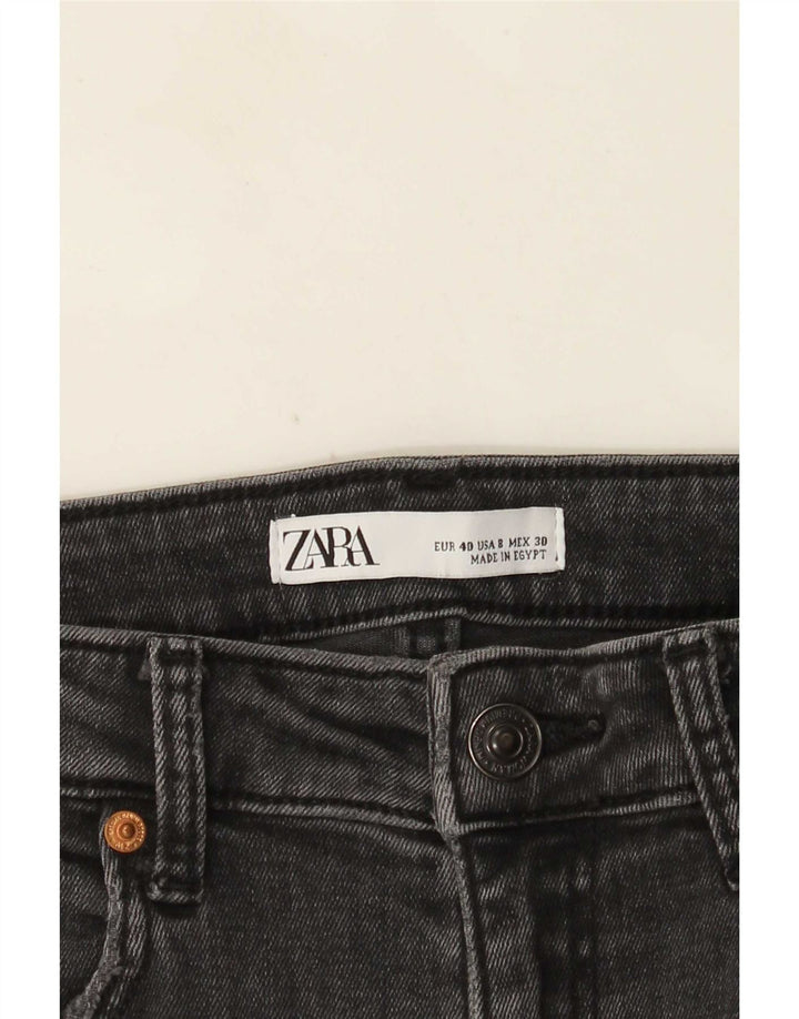 Zara Damen Distressed Skinny Jeans EU 40 Medium W30 L28 Schwarz