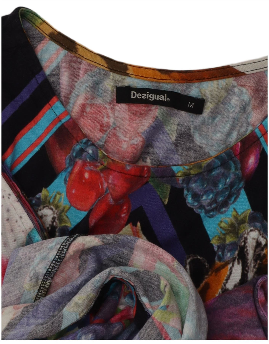 Desigual Damen-Kleid mit abstraktem Muster, A-Linie, Gr. 12, mittelmehrfarbig