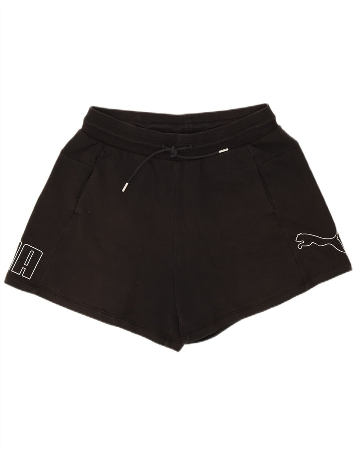 Puma Damen Graphic Sport Shorts Large Schwarz