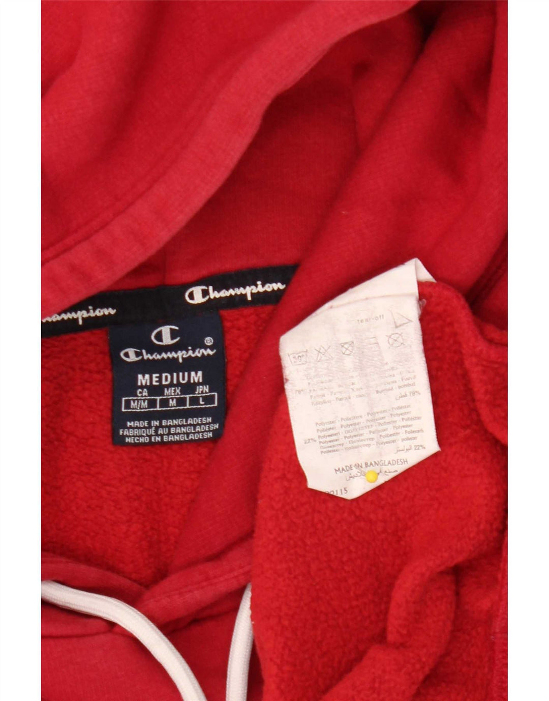 Champion Herren-Kapuzenpullover mit Grafik, mittelrote Baumwolle