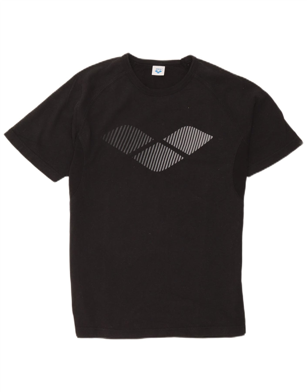 Arena Herren-T-Shirt mit Grafik, mittelschwarze Baumwolle