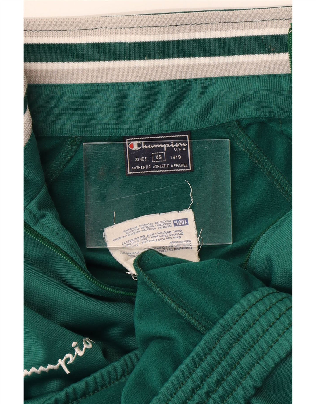 Champion Herren-Trainingsanzugoberteil, XS, grünes Polyester