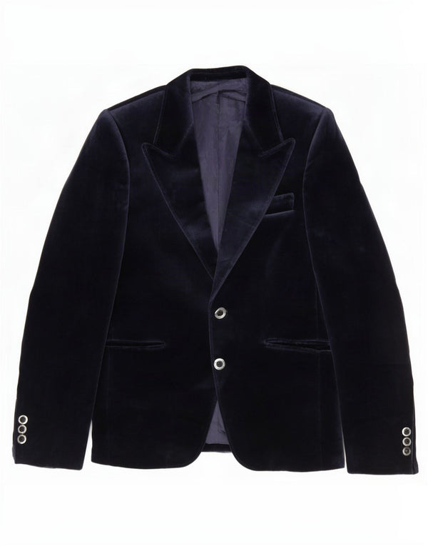Palomino Jungen-Blazer mit 2 Knöpfen, 11–12 Jahre, marineblaue Baumwolle