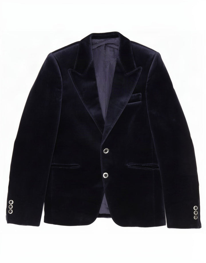 Palomino Jungen-Blazer mit 2 Knöpfen, 11–12 Jahre, marineblaue Baumwolle