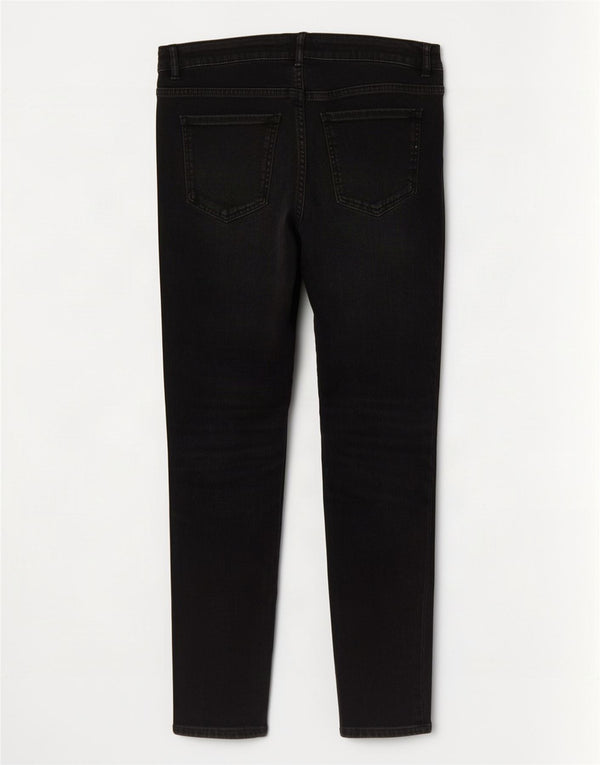 Zara Damen Trafaluc Skinny Jeans EU 44 XL W34 L27 Schwarze Baumwolle