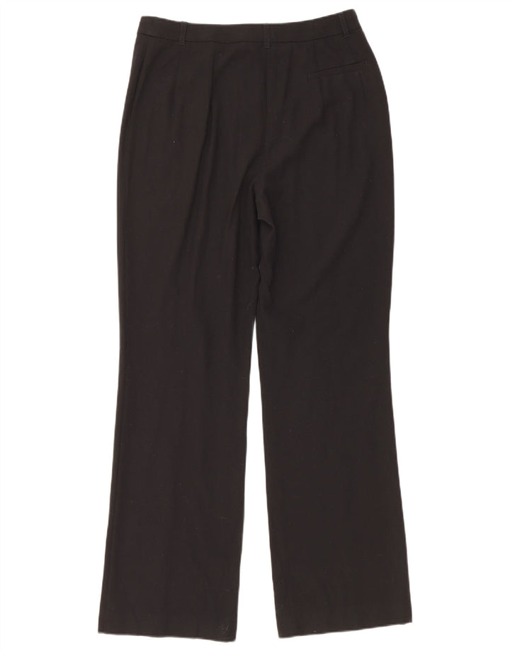 Marks & Spencer Damen Bootcut Freizeithose UK 12 Medium W30 L30 Schwarz