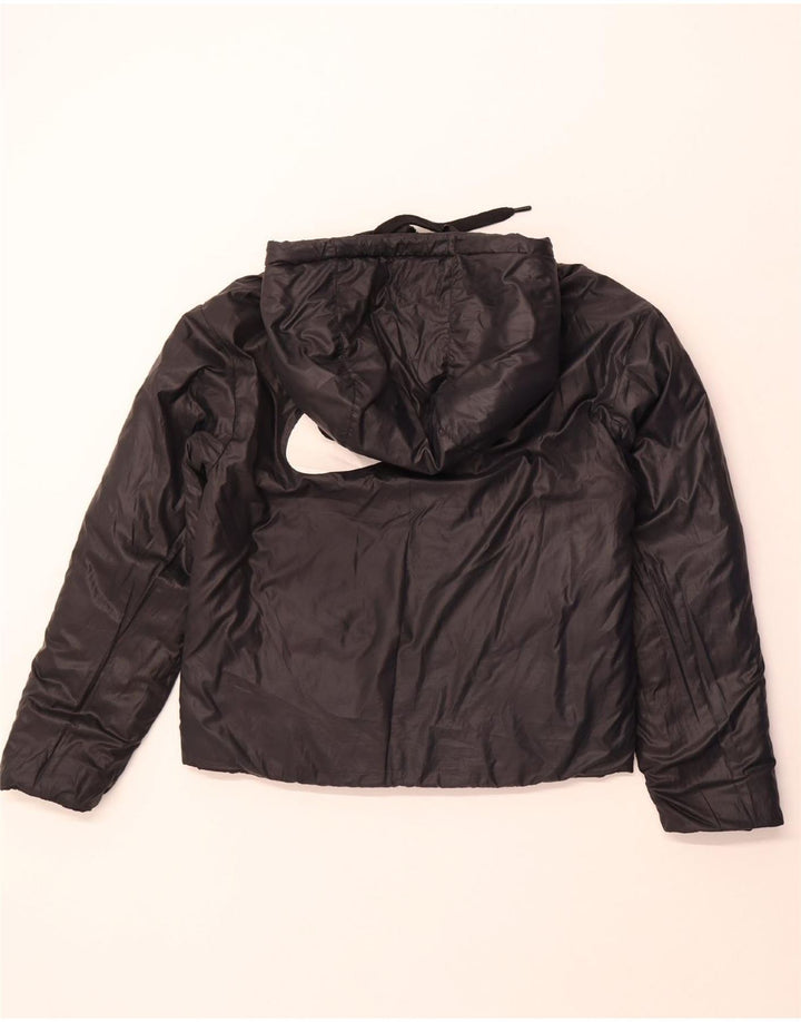 NIKE Damen Kapuzenjacke, wendbar, wattiert, Gr. 10, Größe S, Schwarz, Polyester