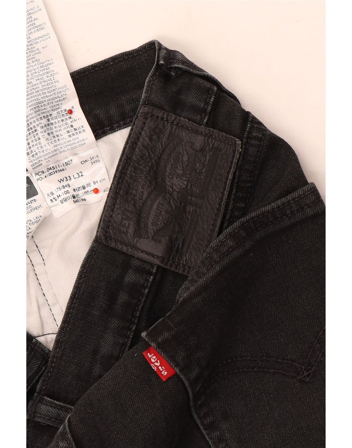 Levi's Herren 511 Slim Jeans W33 L32 Graue Baumwolle