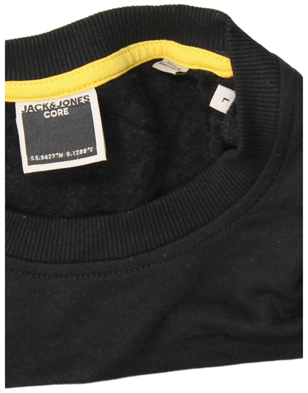 Jack & Jones Herren-Sweatshirt mit Grafik, groß, aus schwarzer Baumwolle