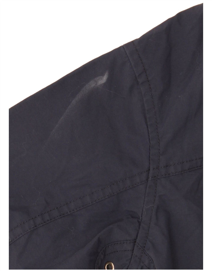Napapijri Jungen-Regenjacke mit Kapuze, 9–10 Jahre, marineblaues Polyamid