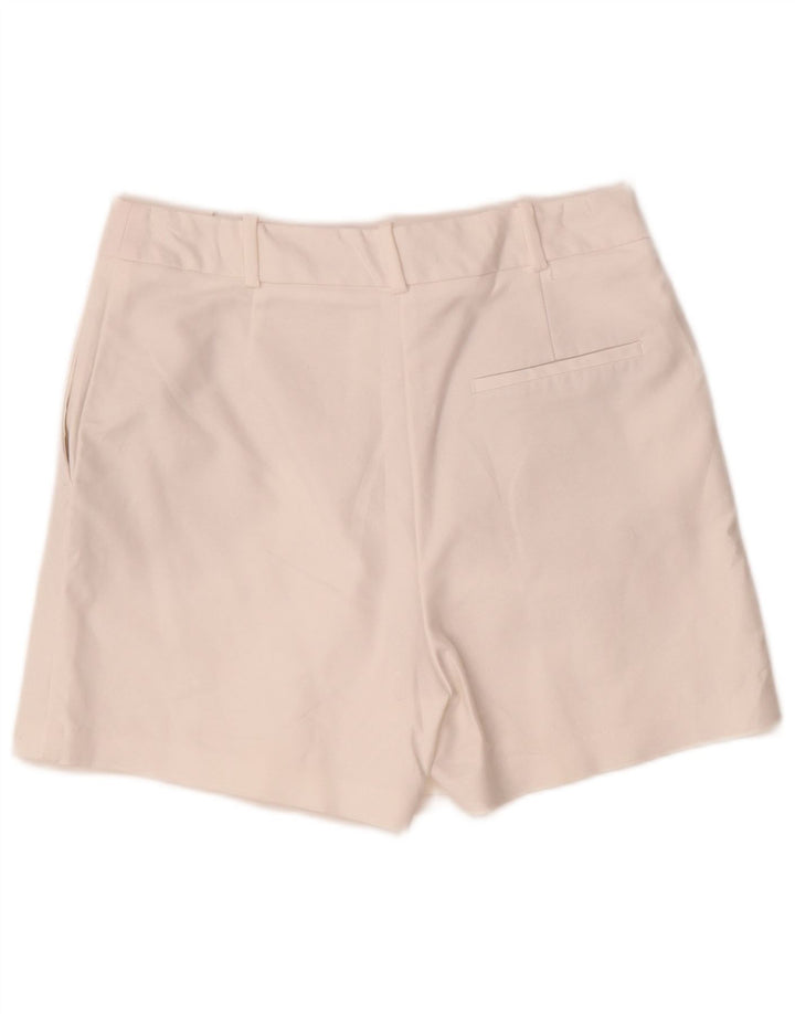 Zara Damen Chinoshorts Medium W28 Weiße Baumwolle