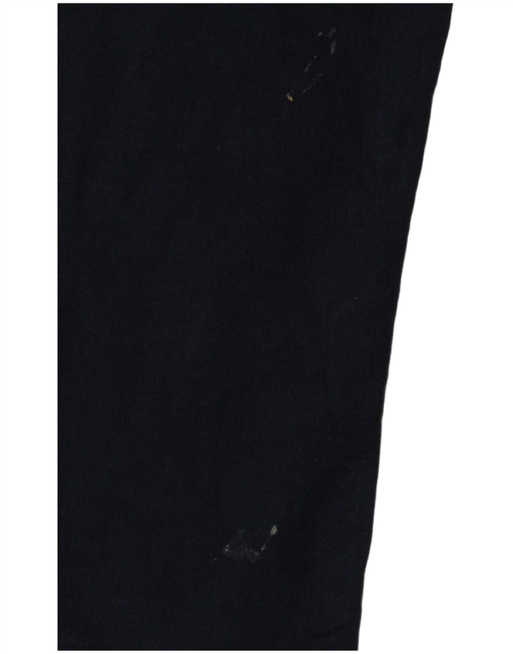 Marks & Spencer Damen-Cropped-Jeans UK 12 Medium W32 L21 Marineblaue Baumwolle