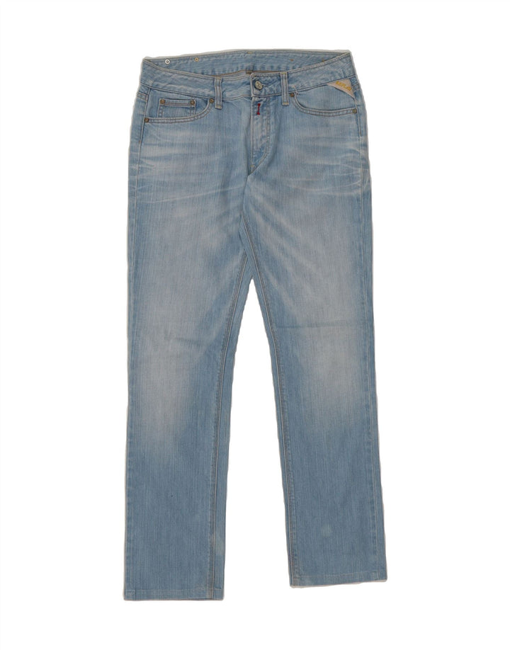 REPLAY Womens Straight Jeans W29 L29 Blue Vintage Replay and Second-Hand Replay from Messina Hembry 