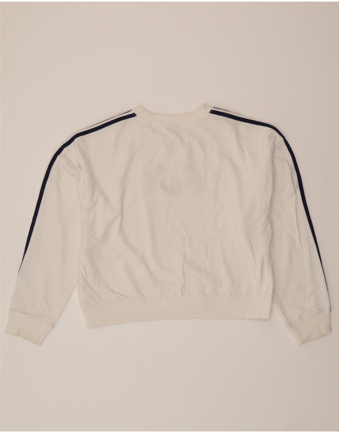 ADIDAS Damen-Sweatshirt in Übergröße mit Grafik, UK 12, Mittelweiß