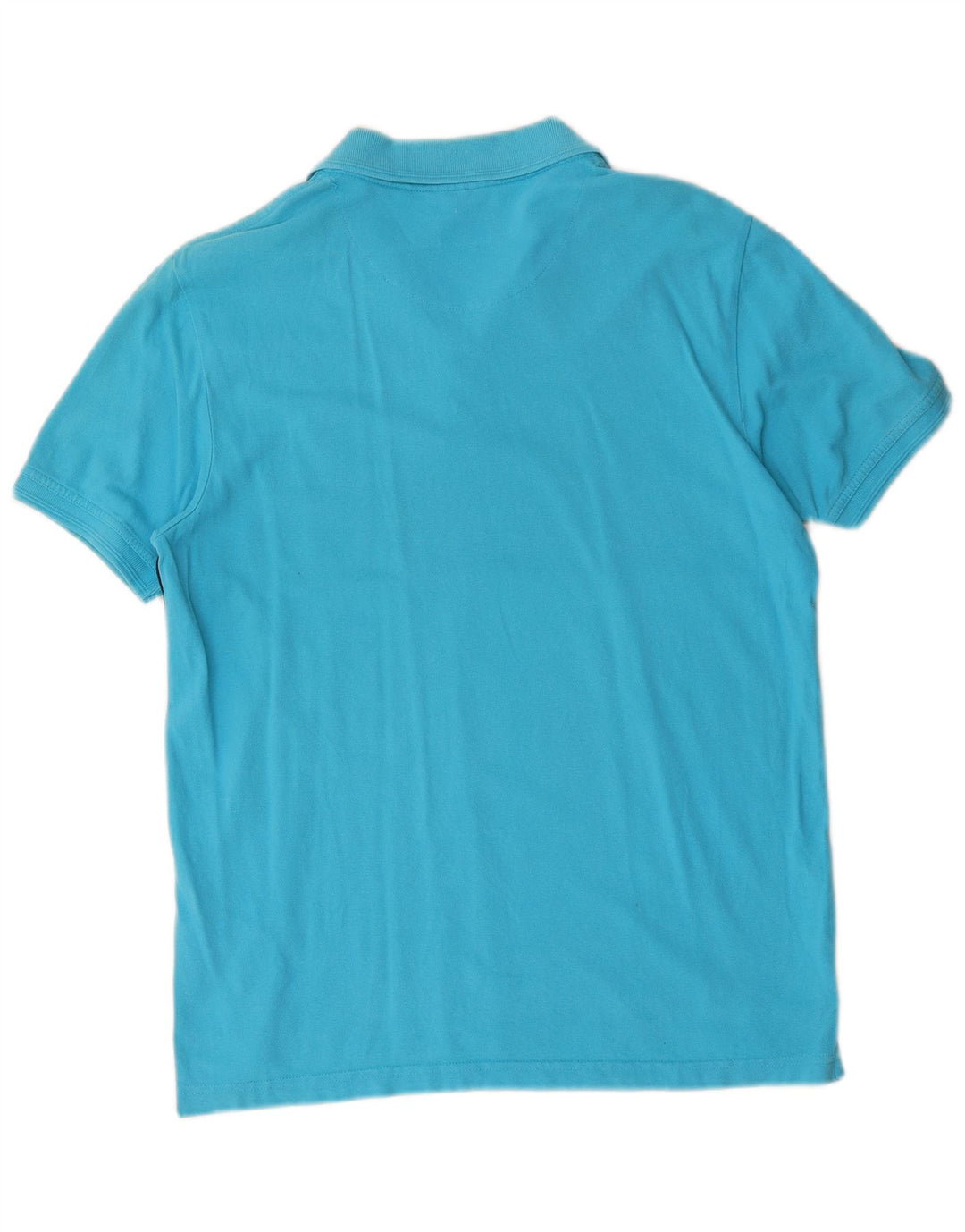 Pierre Cardin Herren-Poloshirt mit normaler Passform, mittelblaue Colourblock-Baumwolle