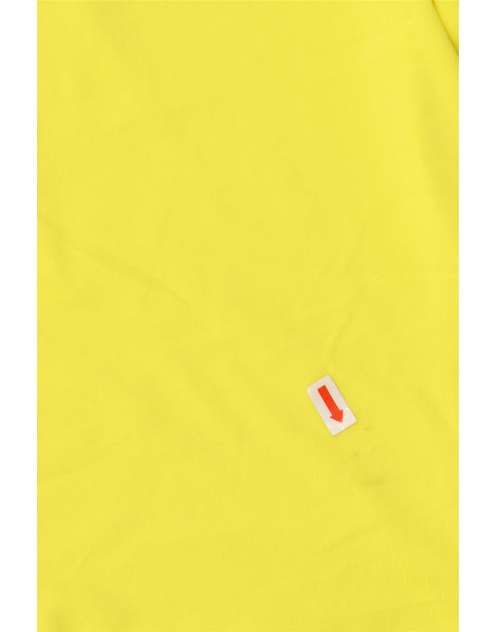 Fila Damen Top Langarm UK 10 Small Gelb Polyester