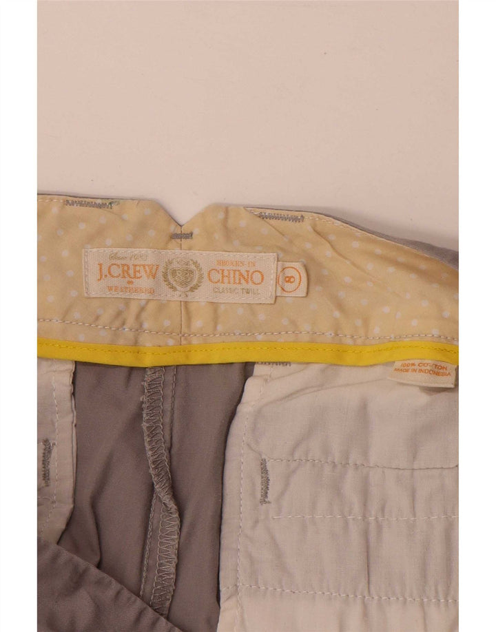 J. Crew Damen Chinoshorts US 8 Medium W33 Grau Baumwolle