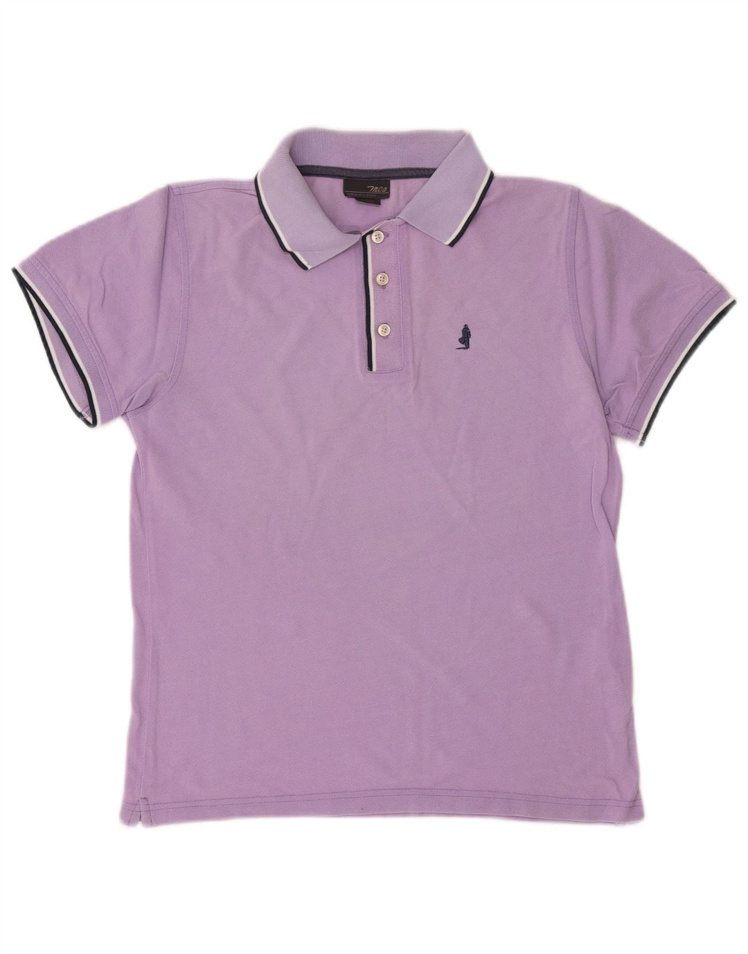 MARLBORO CLASSICS Herren-Poloshirt, Größe S, Lila, Baumwolle