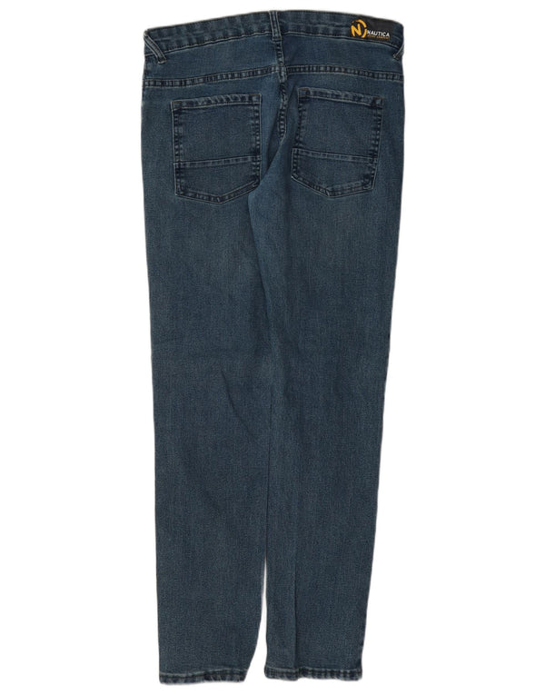 Nautica Damen Straight Jeans US 18 2XL W36 L30 Blaue Baumwolle