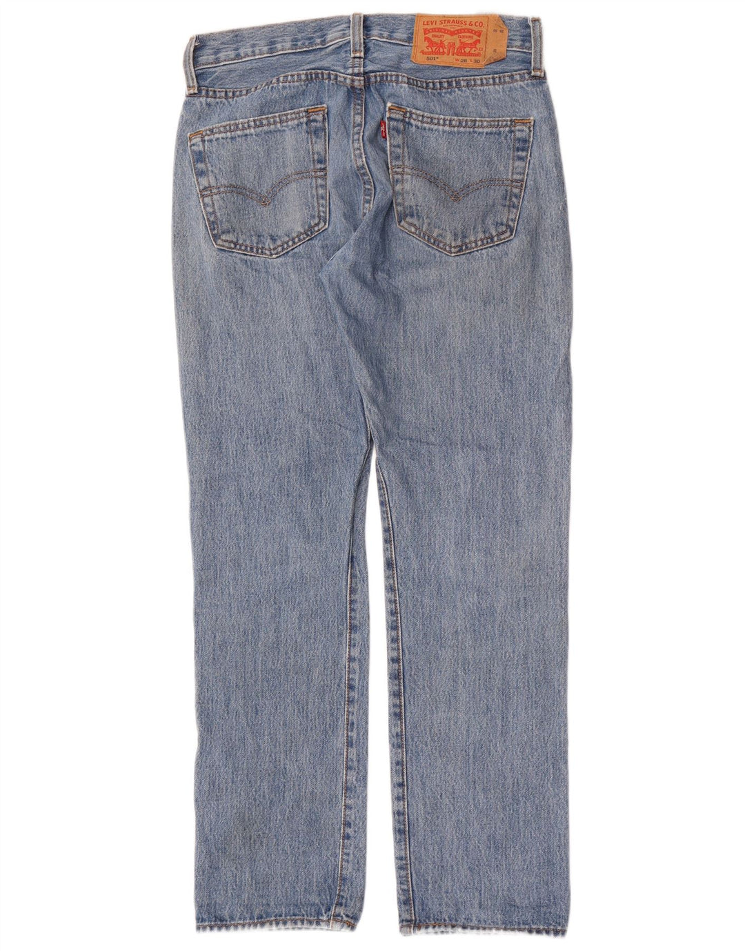 Levi's Herren 501 Straight Jeans W28 L30 Blaue Baumwolle