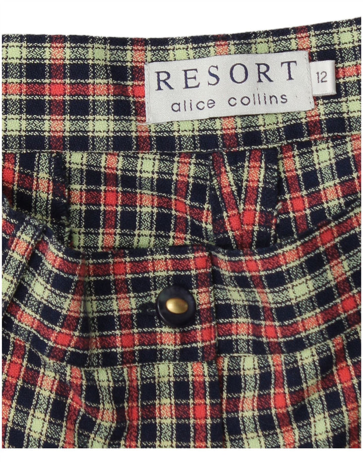 Alice Collins Damen Chino-Shorts UK 12 Medium W30 Mehrfarbig kariert