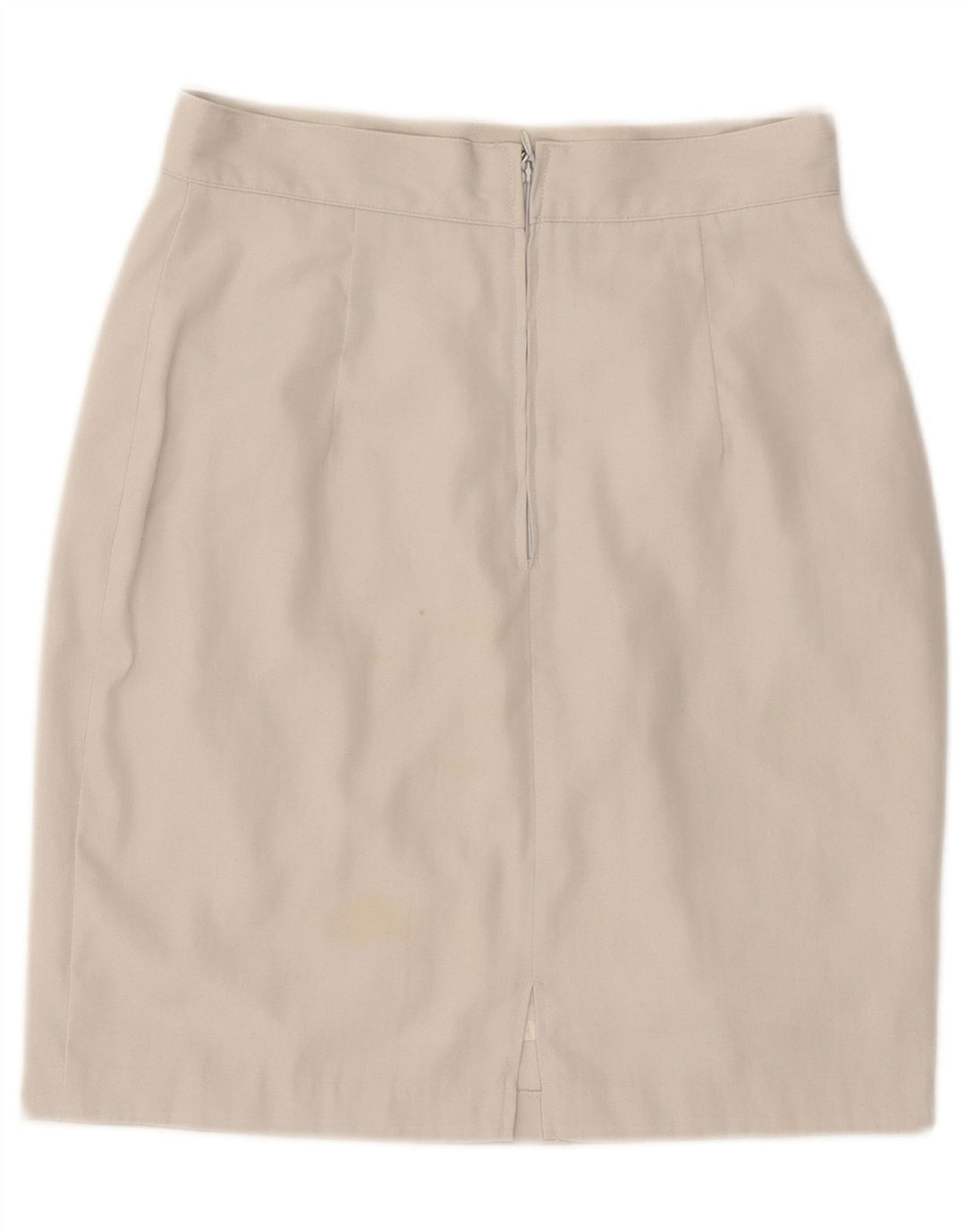 Benetton Damen Bleistiftrock IT 42 Medium W28 Beige Polyester