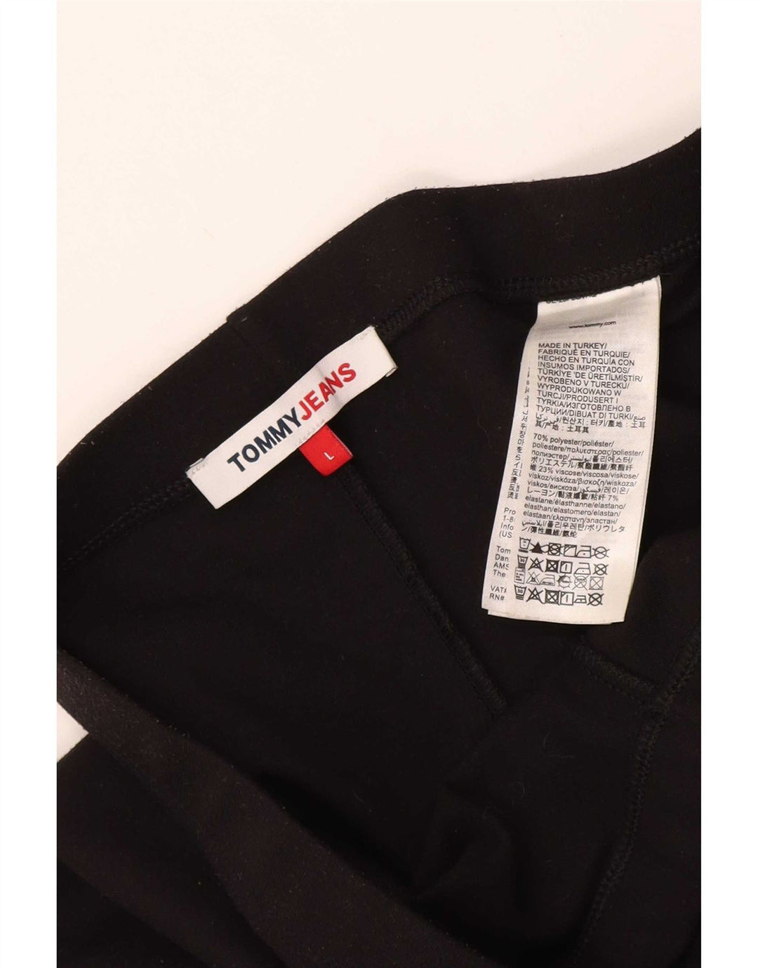 Tommy Hilfiger Damen Leggings UK 16 Large Schwarz Polyester