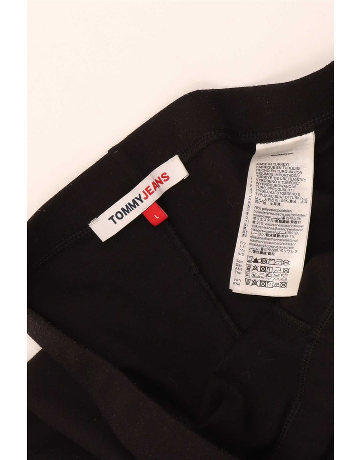 Tommy Hilfiger Damen Leggings UK 16 Large Schwarz Polyester