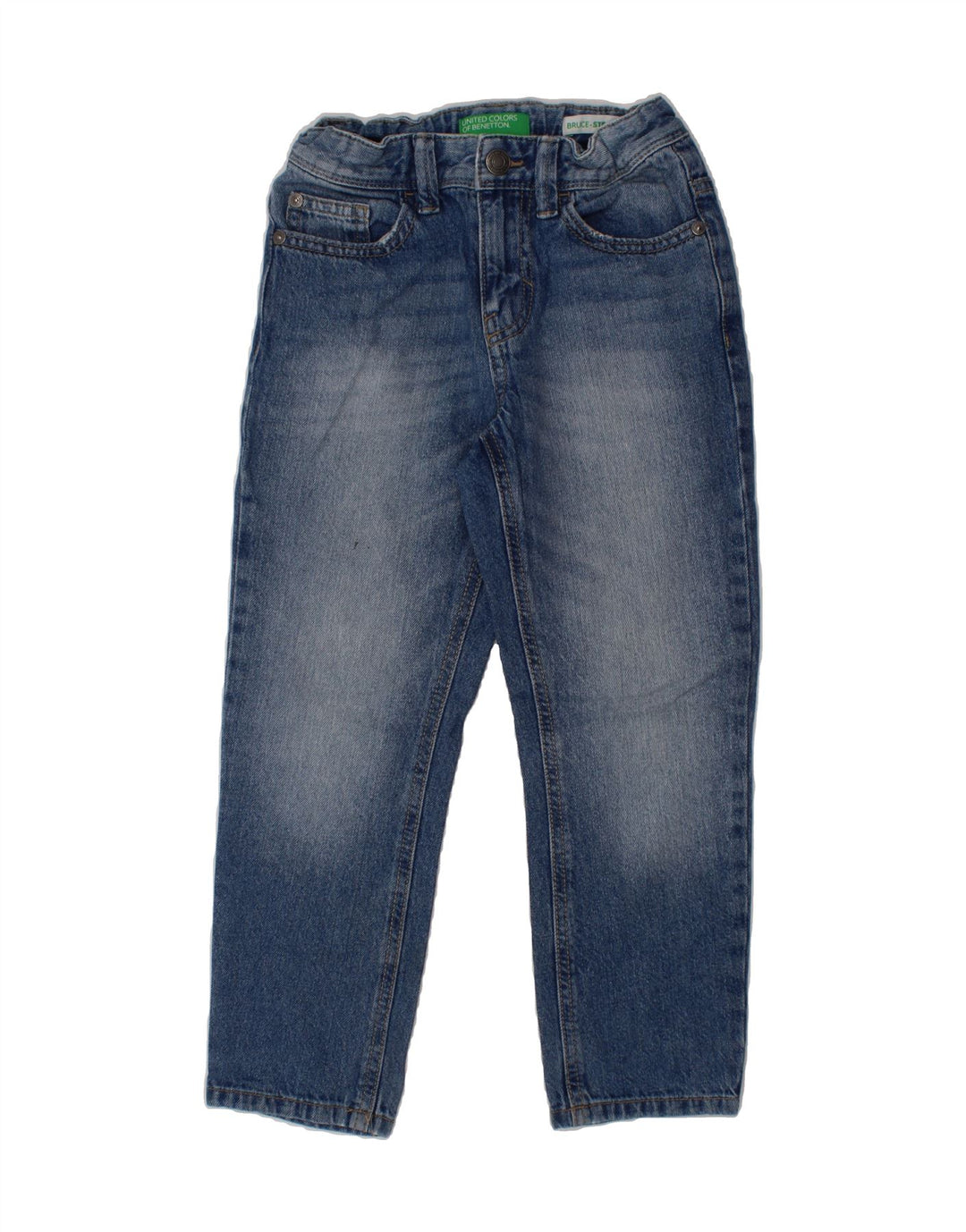 BENETTON Boys Straight Jeans 4-5 Years W22 L18 Blue Vintage Benetton and Second-Hand Benetton from Messina Hembry 