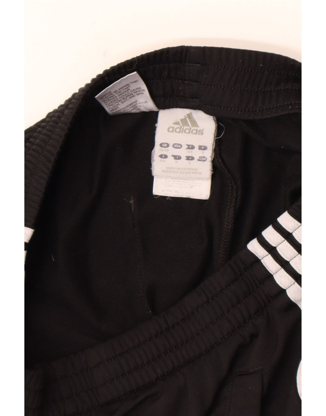Adidas Herren-Trainingshose UK 38/40 Mittelschwarzes Polyester
