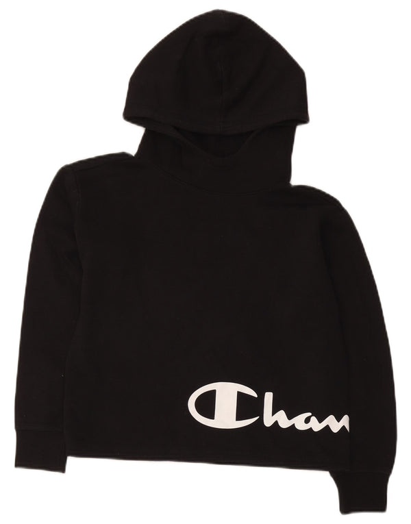 Champion Crop Graphic Hoodie-Pullover für Jungen, 9–10 Jahre, mittelschwarze Baumwolle