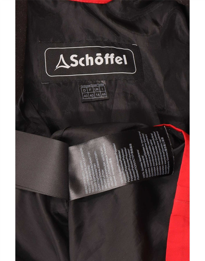 Schöffel Damen Regenjacke UK 14 Large Rot Polyester