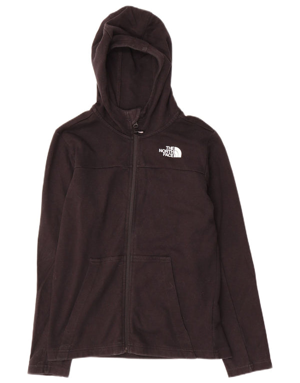 The North Face Jungen-Kapuzenpullover mit Reißverschluss, 11–12 Jahre, groß, schwarze Baumwolle