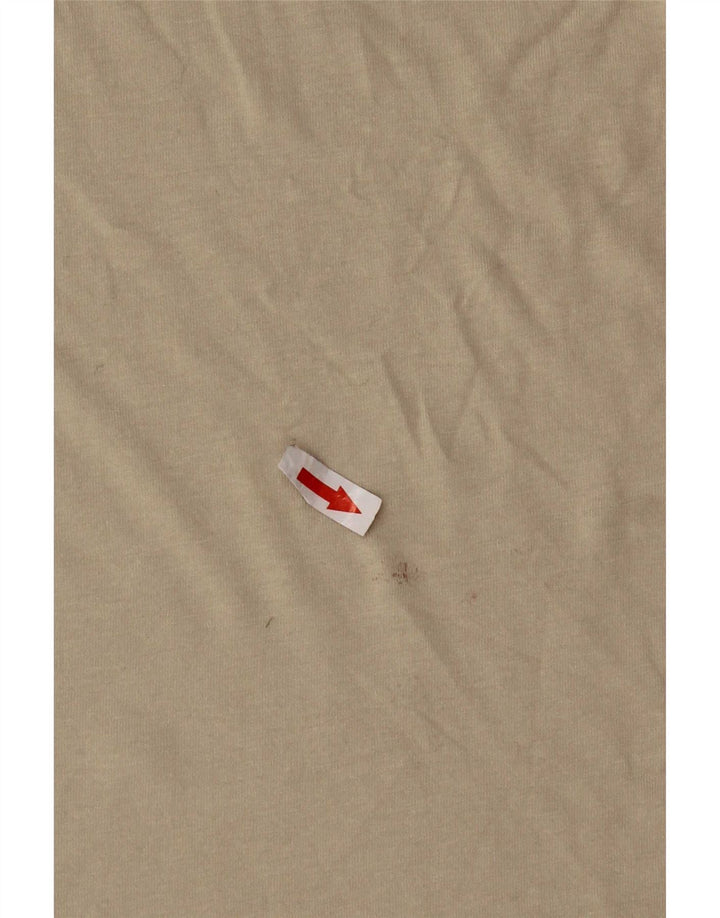 Ted Baker Damen T-Shirt Top Größe 4 Large Beige Baumwolle